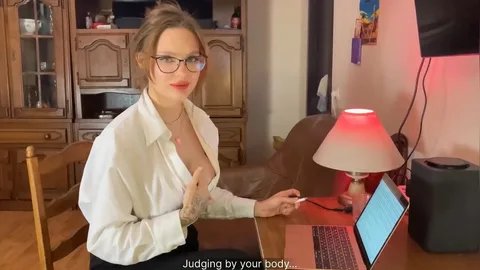 Student, speak up — I'll give top grade if you show me your cock