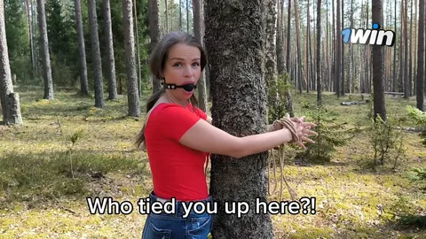 Husband tied her to tree, I finished inside her 😏