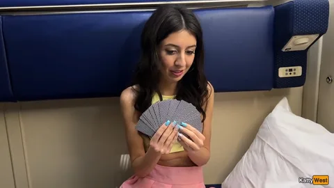 Lost a bet, now fucking stranger on train 😏