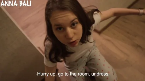 Shh, husband’s showering — we’ve minutes to fuck