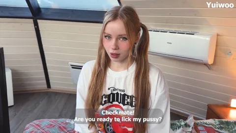 You lose, you suck me — and she did 😏