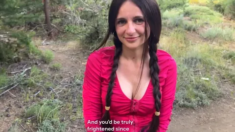 Lost in the woods? I'll help — face full of cum first