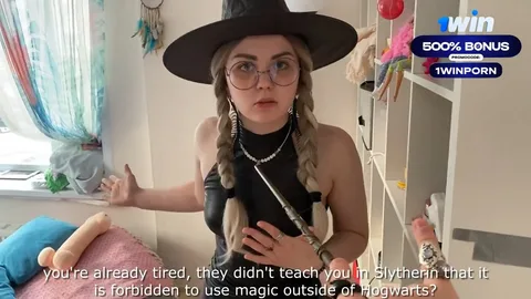 She broke, now agrees to anal β fucking outside Hogwarts πͺ