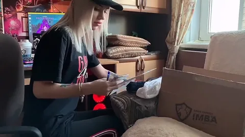 Delivery girl sucks and takes anal to keep her job