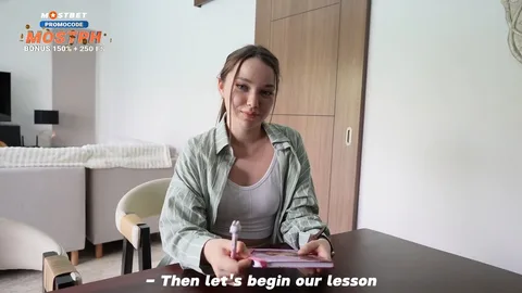 Student needs motivation — I’ll show tits, let him fuck me