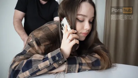 Can't talk now, he's cumming inside me 📞
