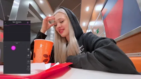 Took her to McDonald’s — she came from joy (and vibrator) 🍟