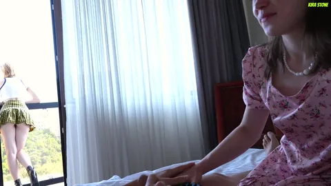 You fuck her, I'll take your cum in my mouth — we split the duties — frame