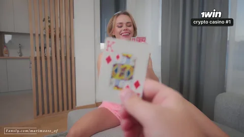 Lost at cards, now she's on all fours bare ass 🍑 — frame