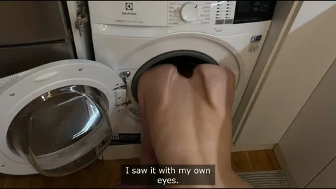 Stuck in the washer? Pull out your cock now π β frame