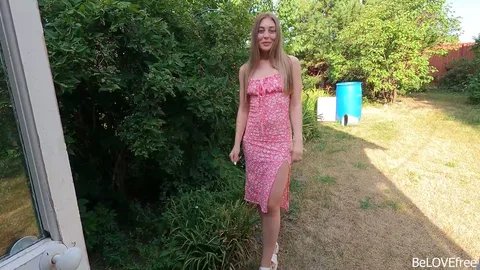 Spread legs for me β summer fun outdoors, cum in mouth π β frame