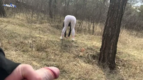 Condom broke in the woods, now she takes it all π² β frame