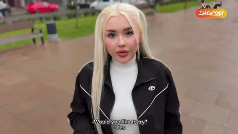 Guys, let's go out — maybe we can fuck this blonde — frame