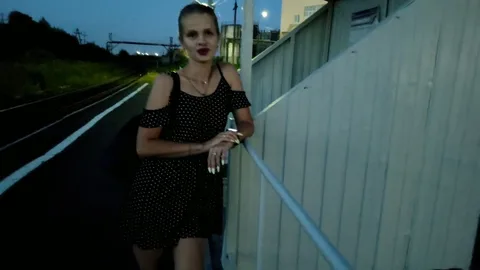 Fuck her at the bus stop, too risky to take her home — frame