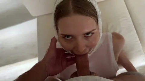 Cute girl with cum on her face π β frame