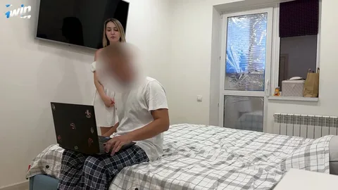Told you not to peek, son — now fuck me — frame