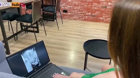 Glass of booze and a young mom begging for massage — frame