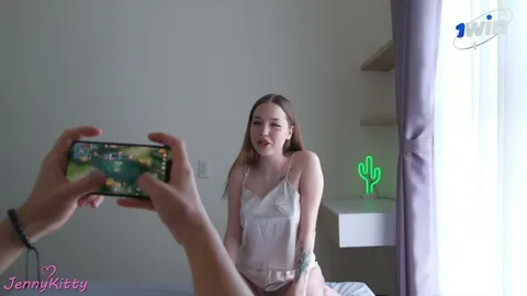 Brother’s cock only gets hard for her mouth, not tits 😏 — frame