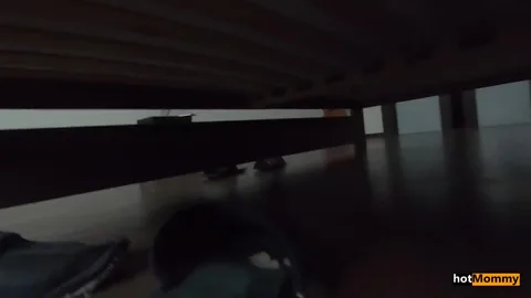 Son spied under bed, mom caught him and sucked his cock π β frame