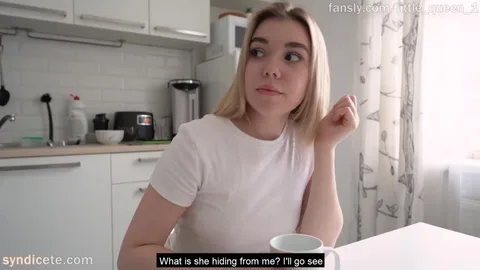 Intense lesbian scene with cock, cunnilingus, and climax — frame