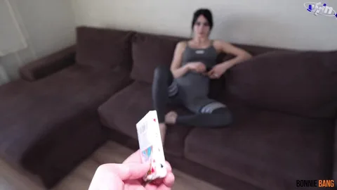 Lost bet means sucking brother's cock and swallowing cum — frame