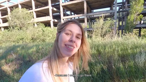 Show me your tits first, then we fuck at the ruin — frame