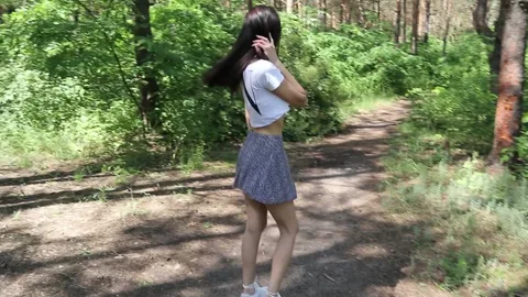 Why walk in the woods? Open mouth, suck cock! — frame