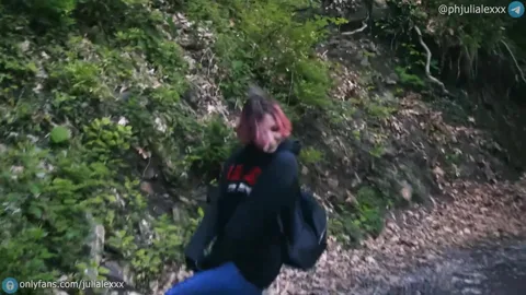 Our nature hike ended with spontaneous outdoor sex — frame