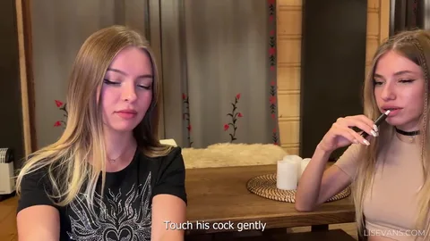 Teaching my virgin girlfriend to suck cock then ride it — frame