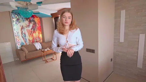 Hotel admin solves all problems with her pussy — frame