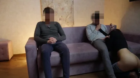 Husband finally invited friend for threesome — frame