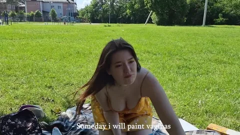 Flashed tits in park, invite me home for under skirt view π β frame