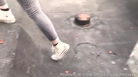 Photographer fucks model publicly on Moscow rooftop — frame