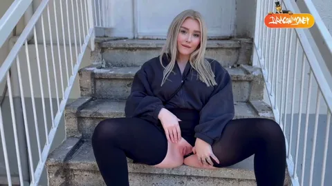 Just met and she flashed tits — I lost it — frame