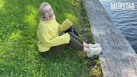 Met cam girl outside, convinced her to suck for tokens 😏 — frame