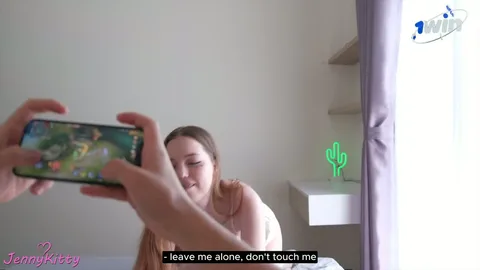 Brother’s cock only gets hard for her mouth, not tits 😏 — frame