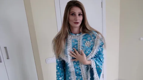 Snow Maiden came to wrong door but stayed for big cock — frame
