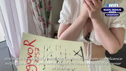 Nanny gets creampie after signing contract π β frame