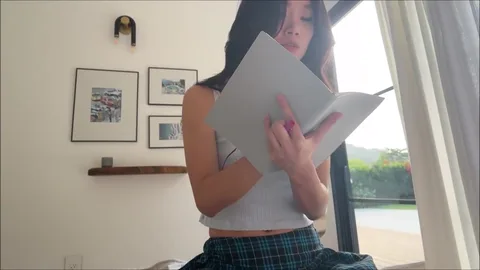 How dare you? 😳 You fucked my ass instead of helping with my exam — frame