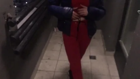 Wife unaware as I fuck our neighbor right in the stairwell — frame