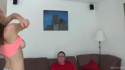 Dad can't keep it in his pants seeing these tits — frame