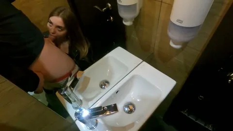 First date no sex? Let's suck cock in the toilet π β frame