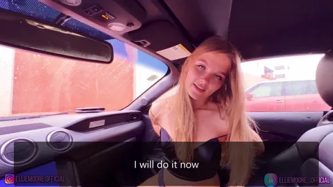 Letting stranger touch my tits for his hot car 😏 — frame