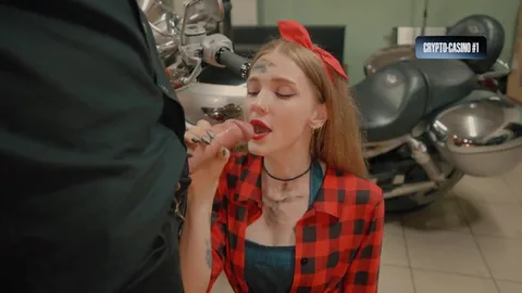 Premium auto shop service β fuck her to creampie and orgasm π± β frame