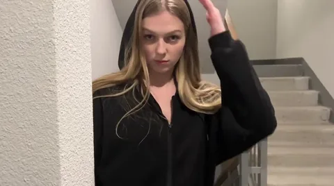 Parents home? Suck cock in stairwell then 🤫 — frame