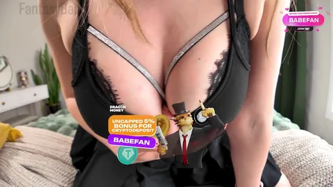 Trying to remember her eye color... lost in her tits again — frame