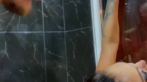 Cock fully in throat, now ass—will it fit too? — frame