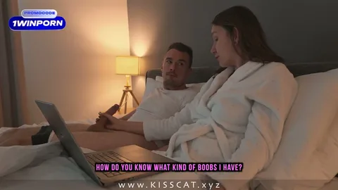I touch stepmom's tits while she jerks off — can I cum inside? 🍑 — frame