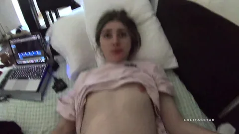 Tattooed guy pounds freshman girl roughly — frame