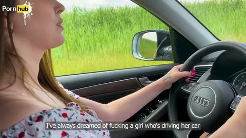 Felt her juicy pussy while helping drive, then fucked her — frame
